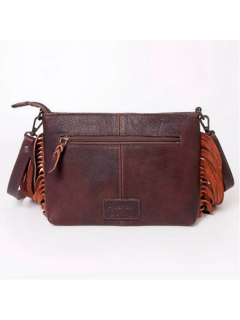 American Darling Cupcake Sprinkle Boho Cowhide Fringe Crossbody - Picture 4 of 5